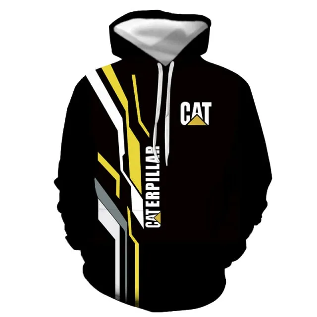 Aidase Winter Fall Hooded Sweatshirt Husband Tracksuit CATERPILLAR Excavator 3D Print Graphic Men's Hoodies Women Men Clothes