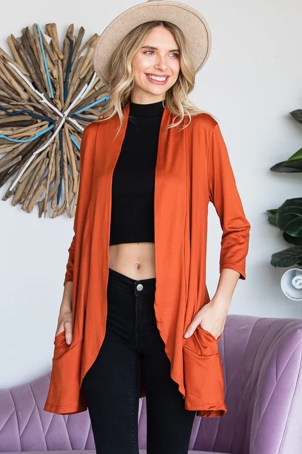 Bad Breakup Cardigan - Rust