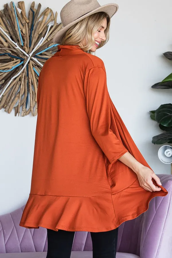 Bad Breakup Cardigan - Rust