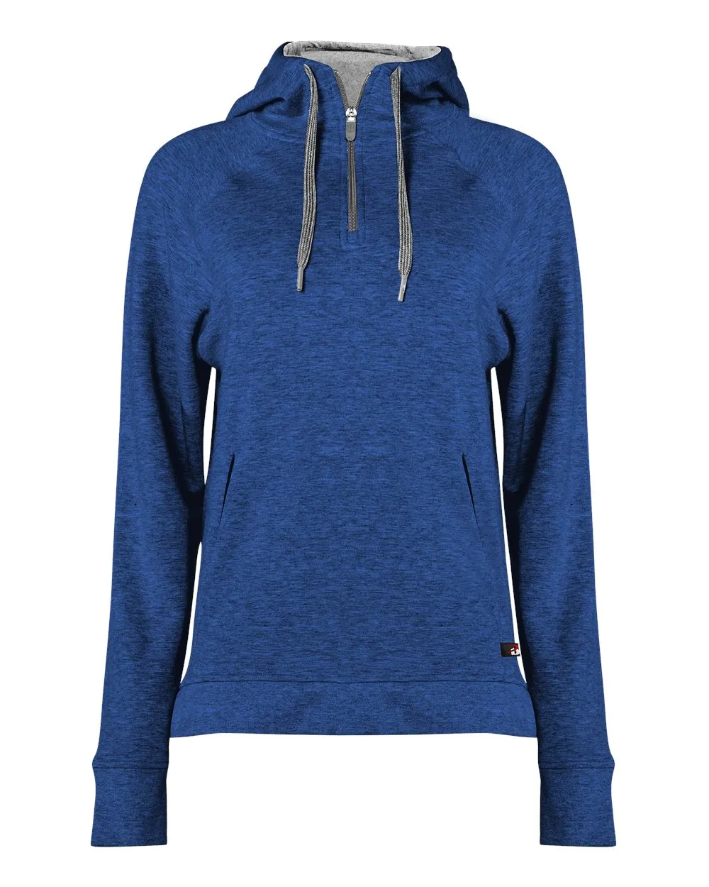 Badger FitFlex Women's French Terry Hooded Quarter-Zip 1051
