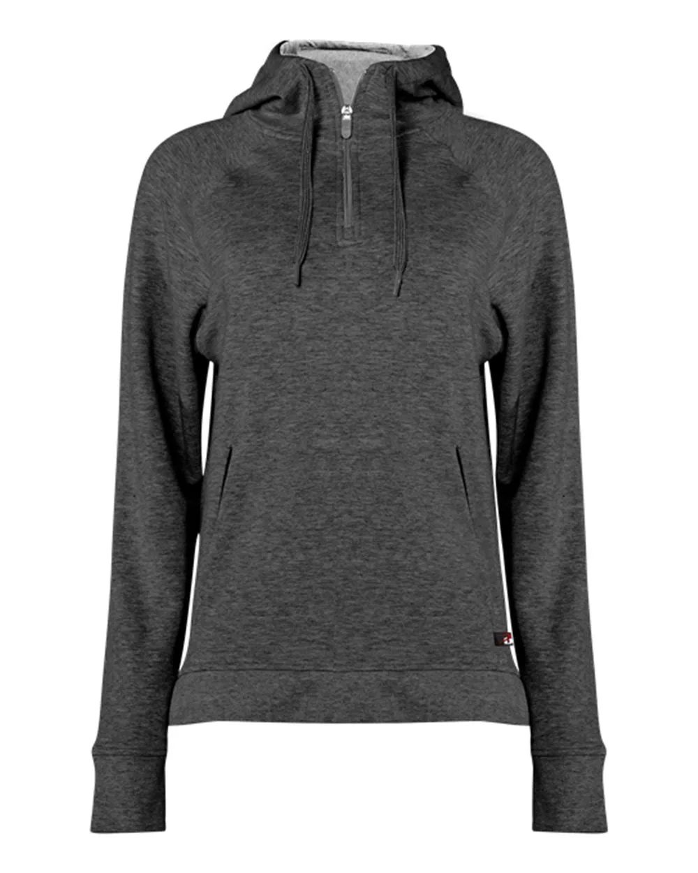 Badger FitFlex Women's French Terry Hooded Quarter-Zip 1051