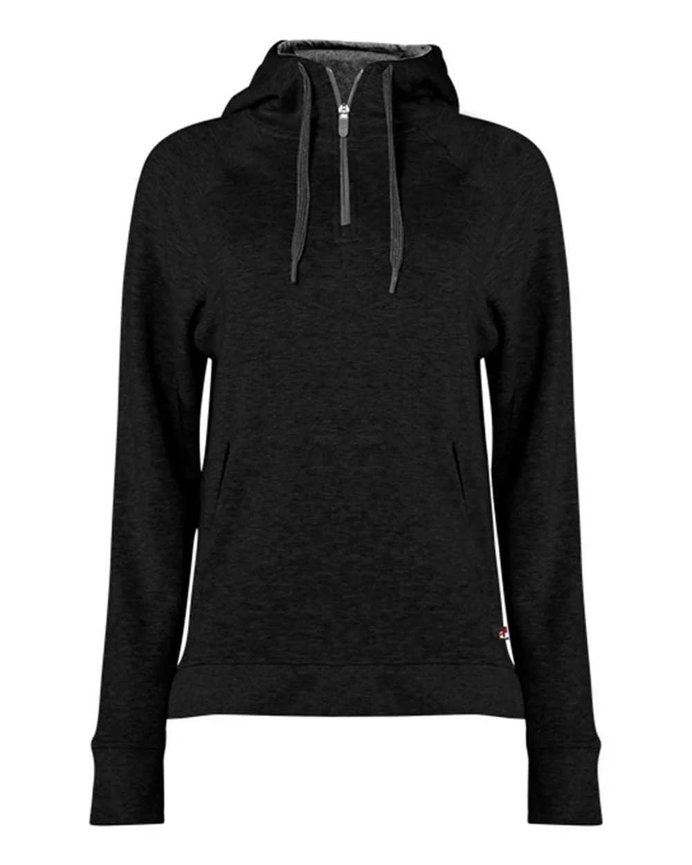 Badger FitFlex Women's French Terry Hooded Quarter-Zip 1051