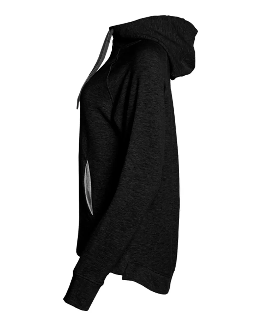 Badger FitFlex Women's French Terry Hooded Quarter-Zip 1051