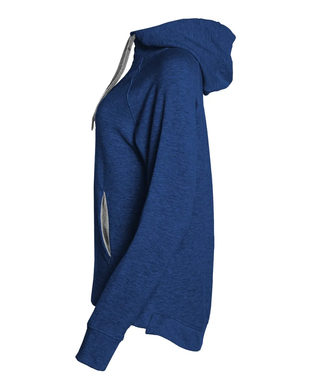 Badger FitFlex Women's French Terry Hooded Quarter-Zip 1051