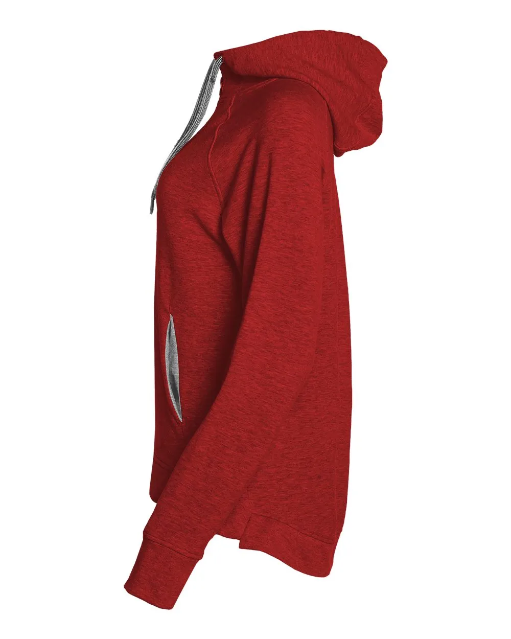 Badger FitFlex Women's French Terry Hooded Quarter-Zip 1051