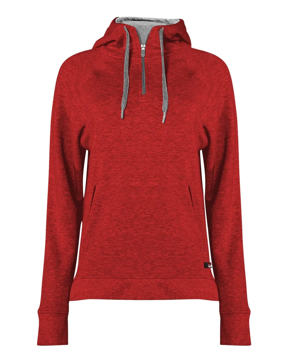 Badger FitFlex Women's French Terry Hooded Quarter-Zip 1051