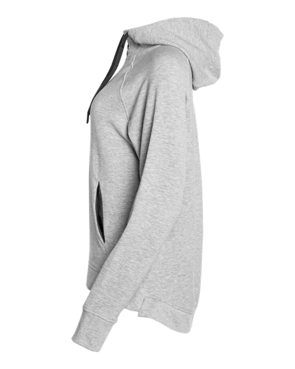 Badger FitFlex Women's French Terry Hooded Quarter-Zip 1051
