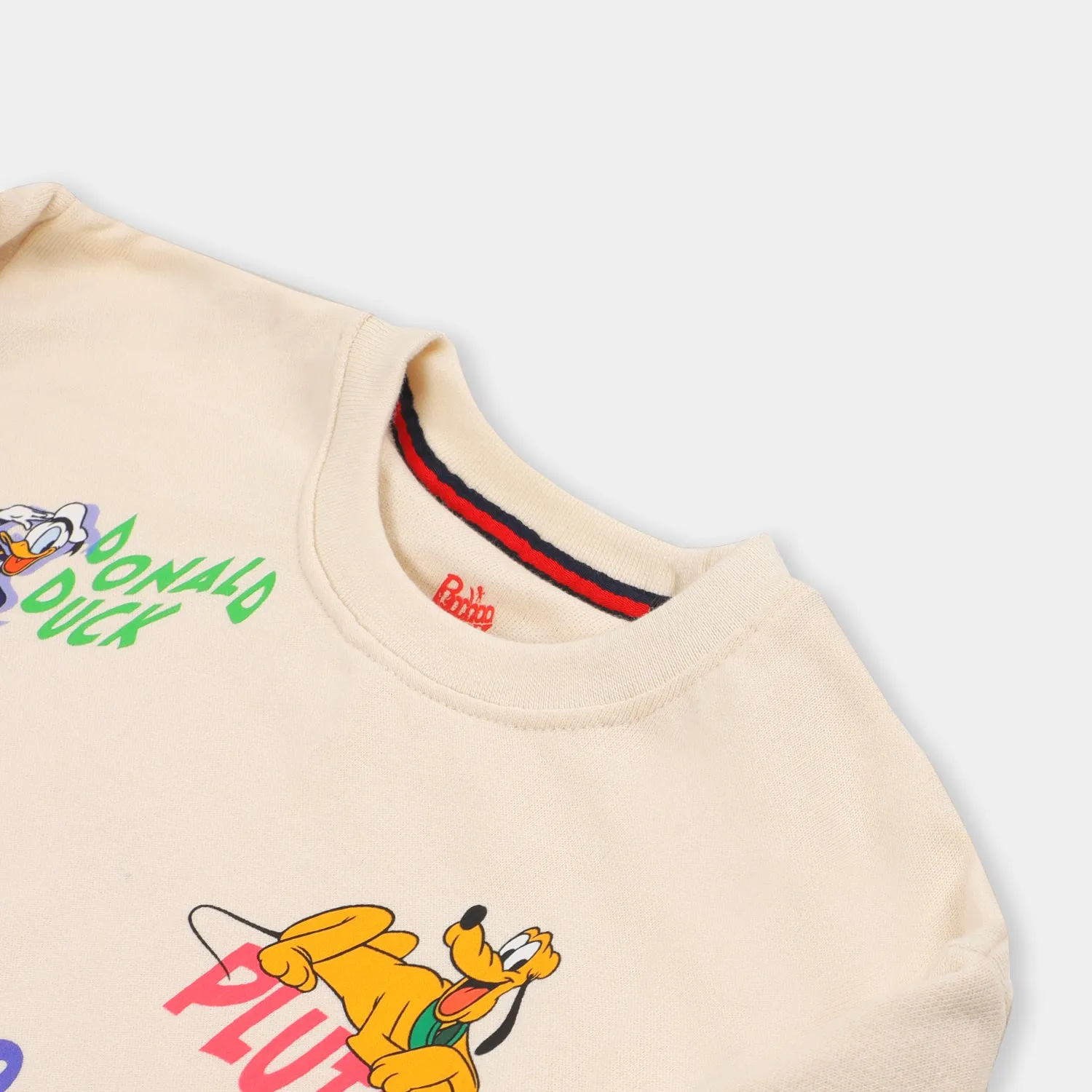 Boys Sweatshirt Cartoon Character - Winter White
