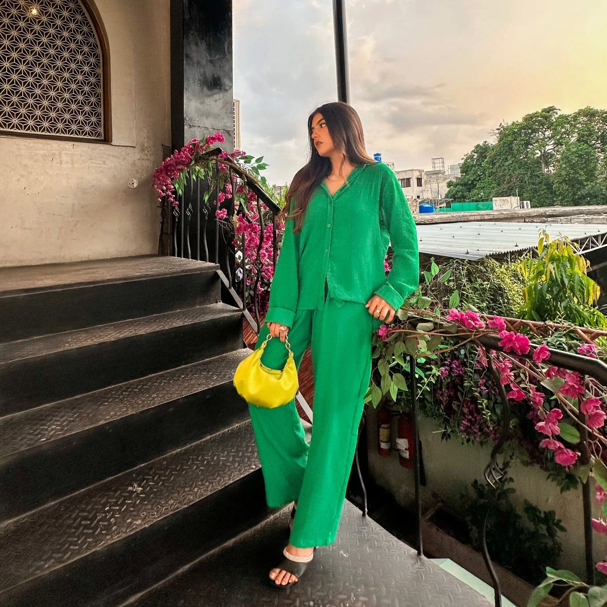 East West Women’s Solid CO-Ord Set