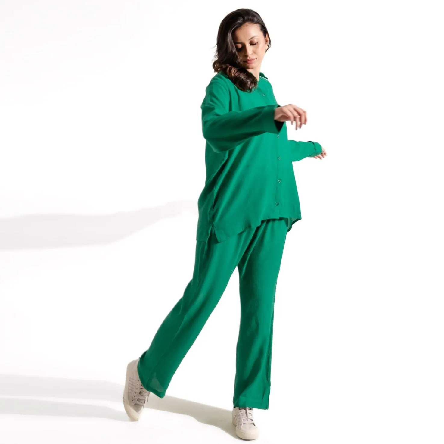 East West Women’s Solid CO-Ord Set
