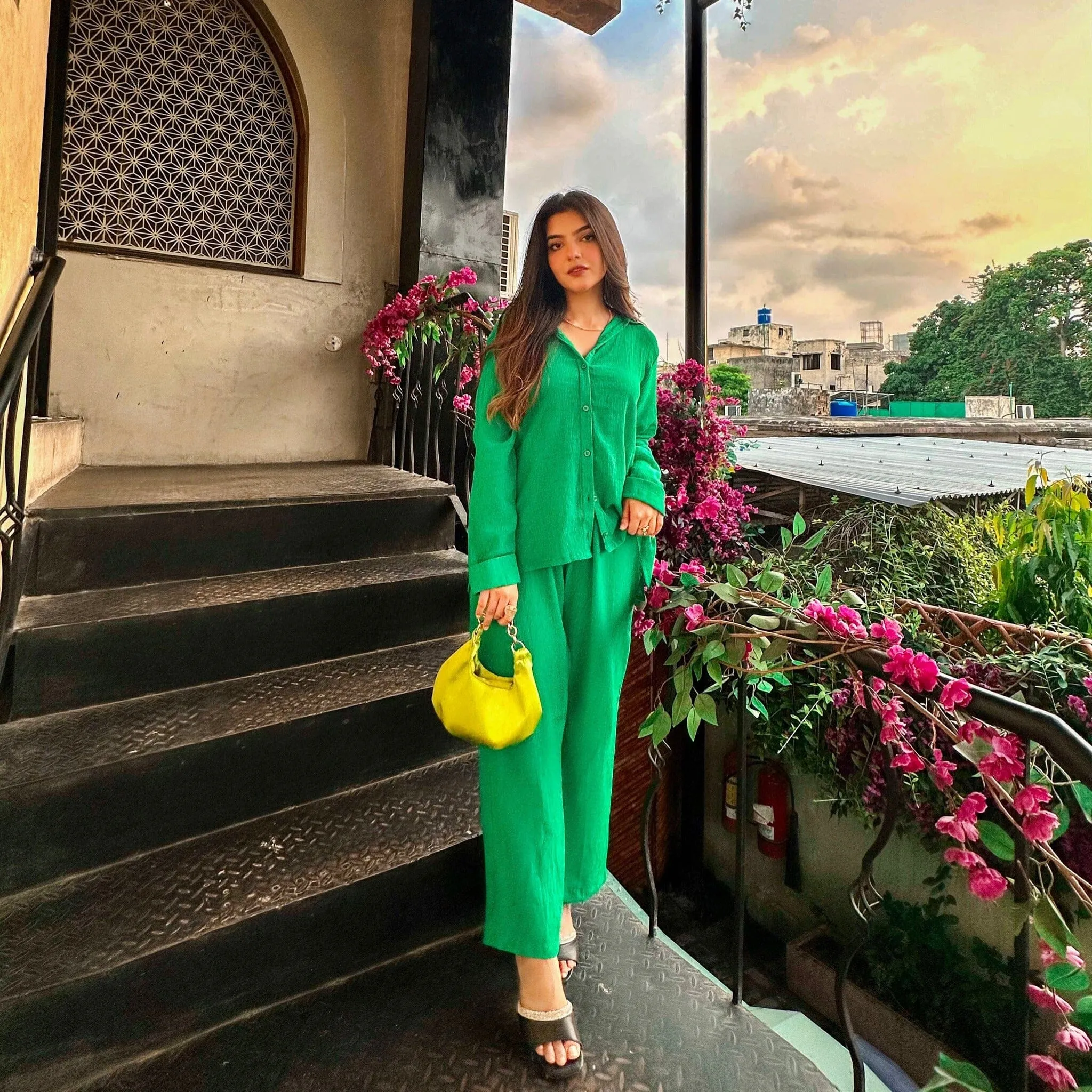 East West Women’s Solid CO-Ord Set