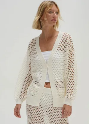 LNA Frankie Open Knit Cardigan