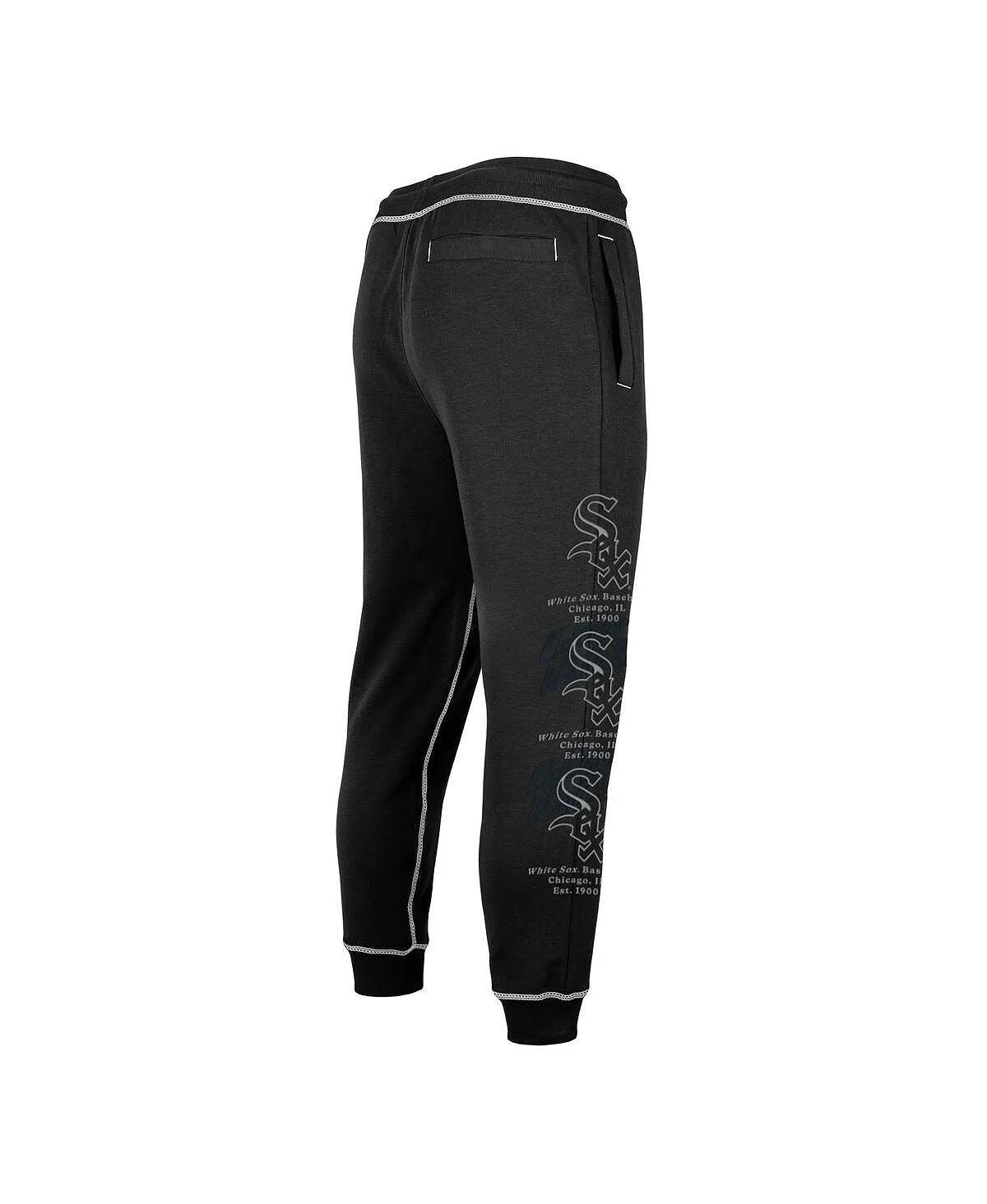 New Era Men's Black Chicago White Sox Team Split Sweatpants