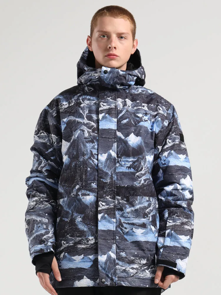 SMN Men's Ski Suit Jacket Single And Double Board Windproof And Waterproof Cotton Suit Cotton Trousers Ski Suit