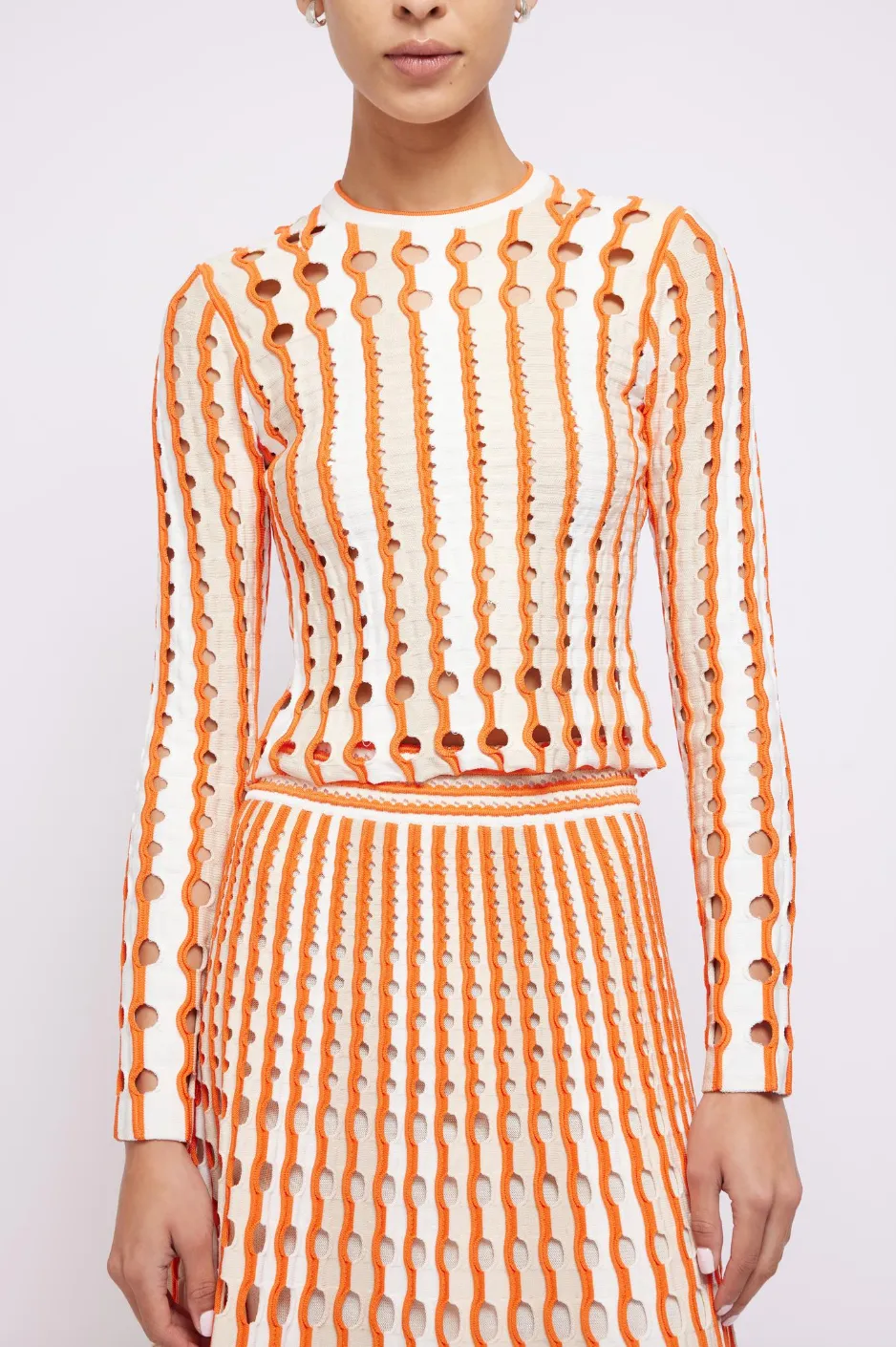 Tiana Long Sleeve Top - Flame Multi