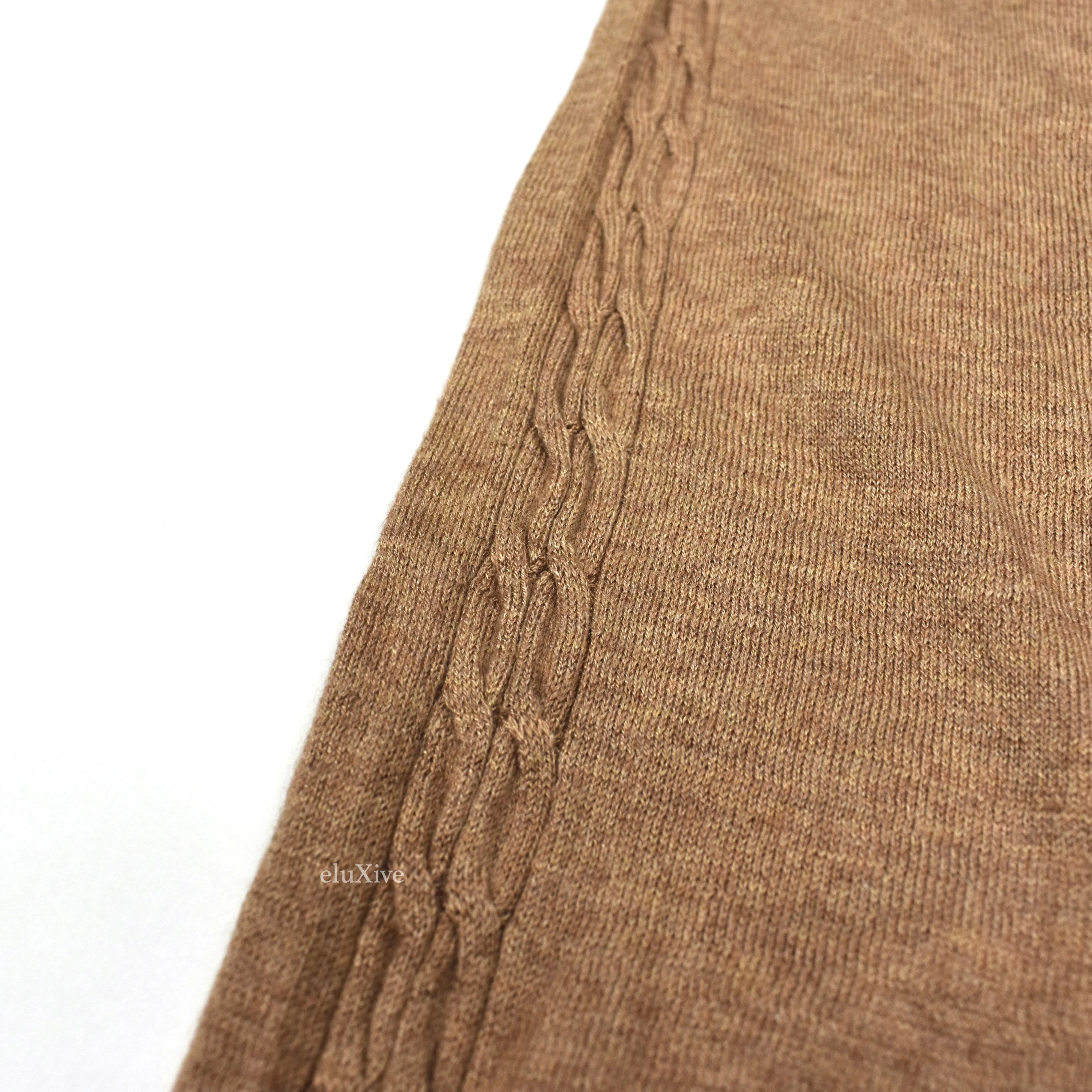 Undercover - AW11 'Mirror' Tan Silk / Cashmere V-Neck Sweater